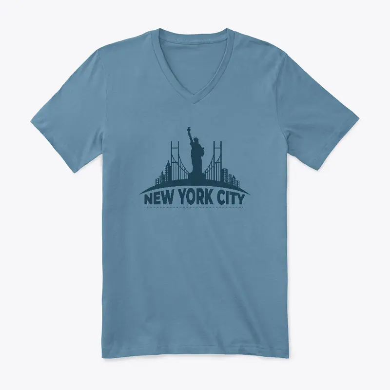 NYC Premium V-Neck Tee